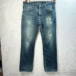 Fidelity Denim Jeans Style 5011 Sabbath‎ Rinse Distressed Men’s Size 36